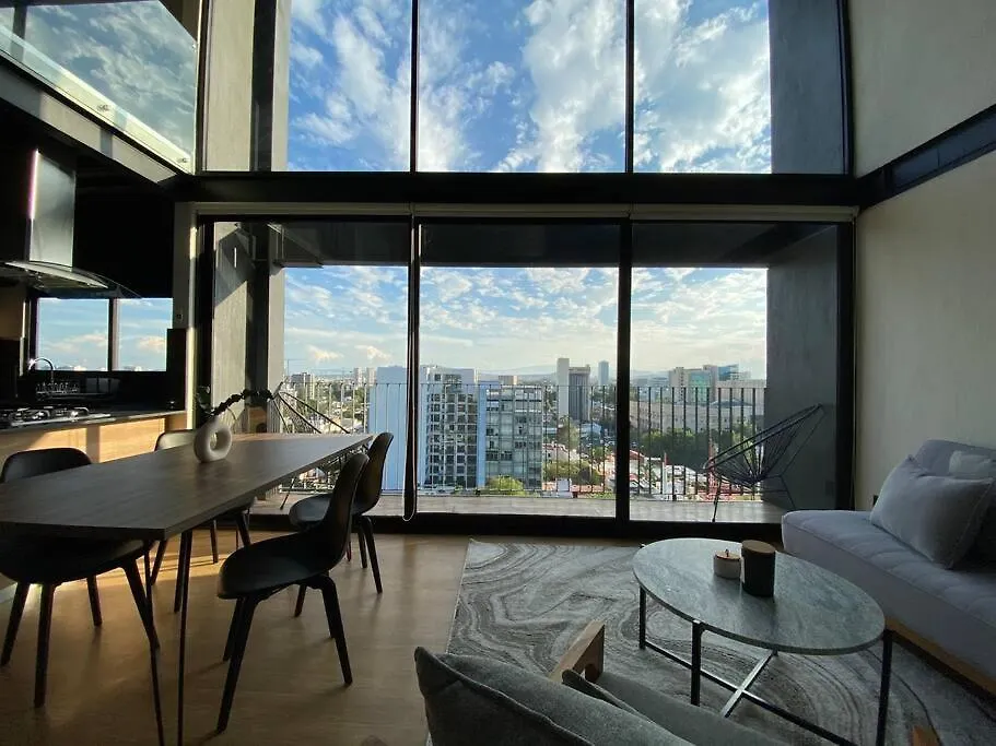Loft Doble Altura Americana Piso 5 @Serra Гвадалахара Апартаменты
