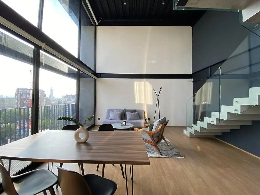 Loft Doble Altura Americana Piso 5 @Serra Гвадалахара Апартаменты