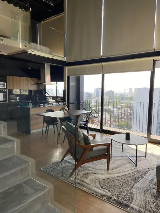 Апартаменты Loft Doble Altura Americana Piso 5 @Serra Гвадалахара Мексика