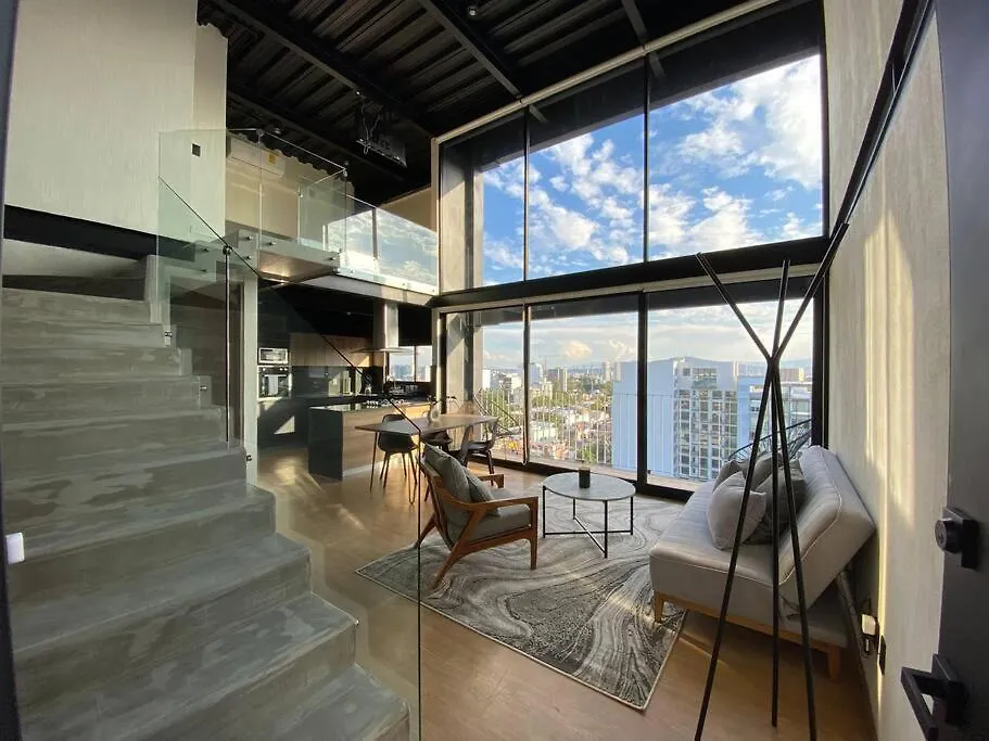 Loft Doble Altura Americana Piso 5 @Serra Гвадалахара Апартаменты