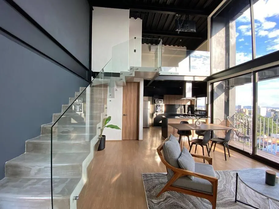 Апартаменты Loft Doble Altura Americana Piso 5 @Serra Гвадалахара
