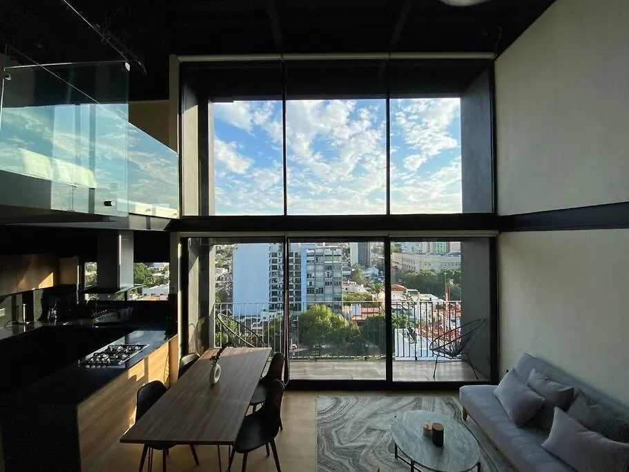 Loft Doble Altura Americana Piso 5 @Serra Гвадалахара