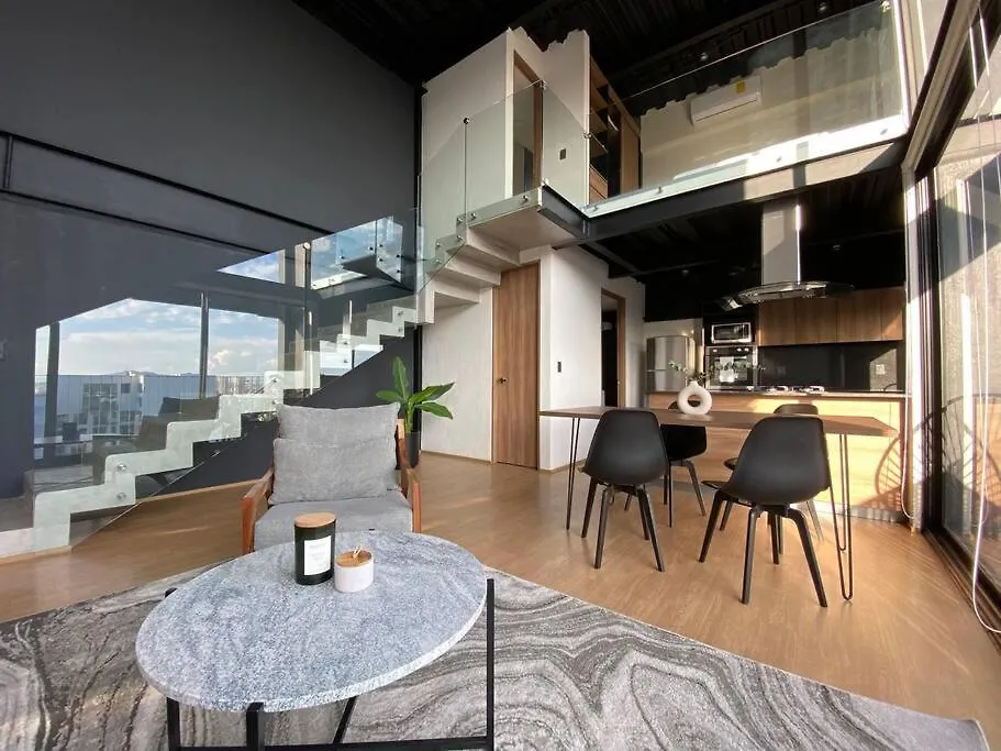 Апартаменты Loft Doble Altura Americana Piso 5 @Serra Гвадалахара Мексика